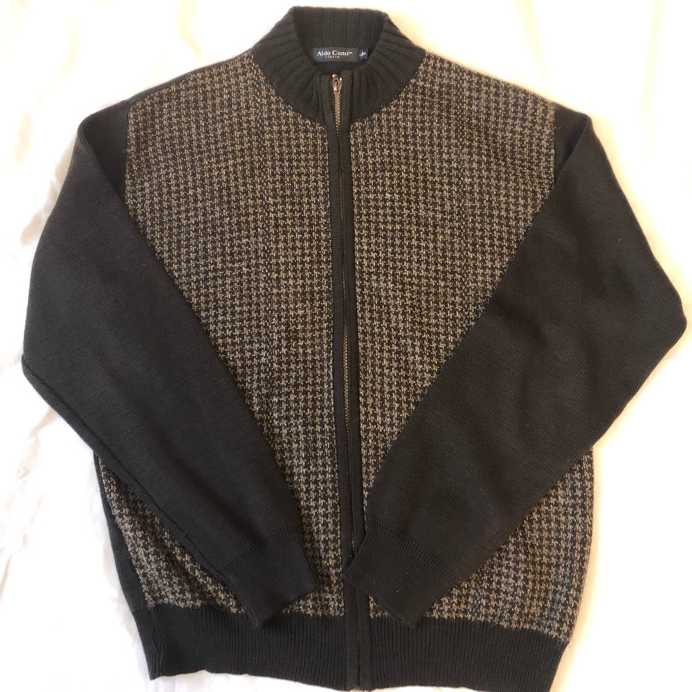 Aldo Contini Italian zip up sweater